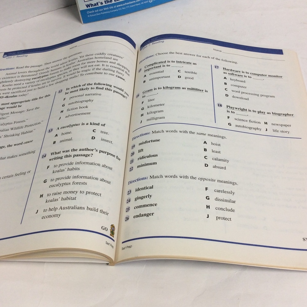 Test Prep/ Math Basics Grade 6th - Picture 7 of 13